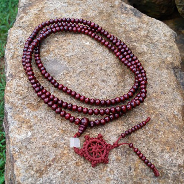 Tràng hạt tịnh độ size 6mm - đỏ đậm